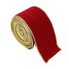 New 2m Christmas Ribbon DIY Lmitation Linen Fabric Swirl Ribbon Xmas Gift Christmas Tree Ribbon Burlap Ribbon