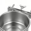 Vogelfutter Napf 2-teilig Edelstahl Haustier Napf Vogelfutter- und Wasserspender für Käfig für Papageien Wellensittich Kanarienvogel Taube