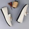 Neue Herren Business-Schuhe aus echtem Leder Urlaubs-Freizeit-Loafer für Büro, Reisen, Fahrerschuhe Mann Außensohle Formelle flache Schuhe