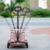 Outdoor Dog Stroller Portable Lightweight Folding 360° Rotating Trolley Pet Cat Stroller for Small Dogs Cats Travel Walking