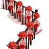 Bridal Stair Railing & Room Decoration Set with Tassel Garland and Ribbon