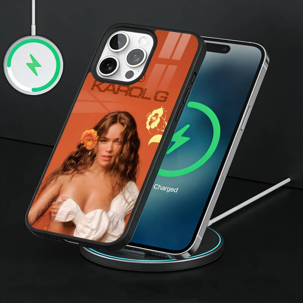 K-Karol G Amargura Phone Case For iPhone17,16,15,14,13 Plus,Pro Max Magnetic For Magsafe Wireless Charging iPhone13PROMAX