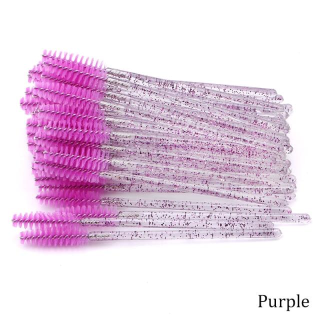 Eyelash Extension Disposable Eyebrow Brush Mascara Wand Applicator Spoolers Eye Lashes Cosmetic Brushes Set Makeup Tools