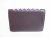 Подлинная визитница BOTTEGA VENETA Intrecciato из коричнево-фиолетовой кожи #7942, восстановленная