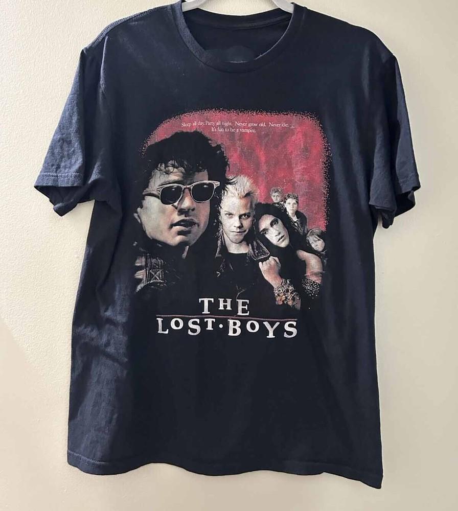The Lost Boys vtg Style Party All Night Shirt Black Unisex S-5XL 1H0124 Unisex T-Shirt XXL
