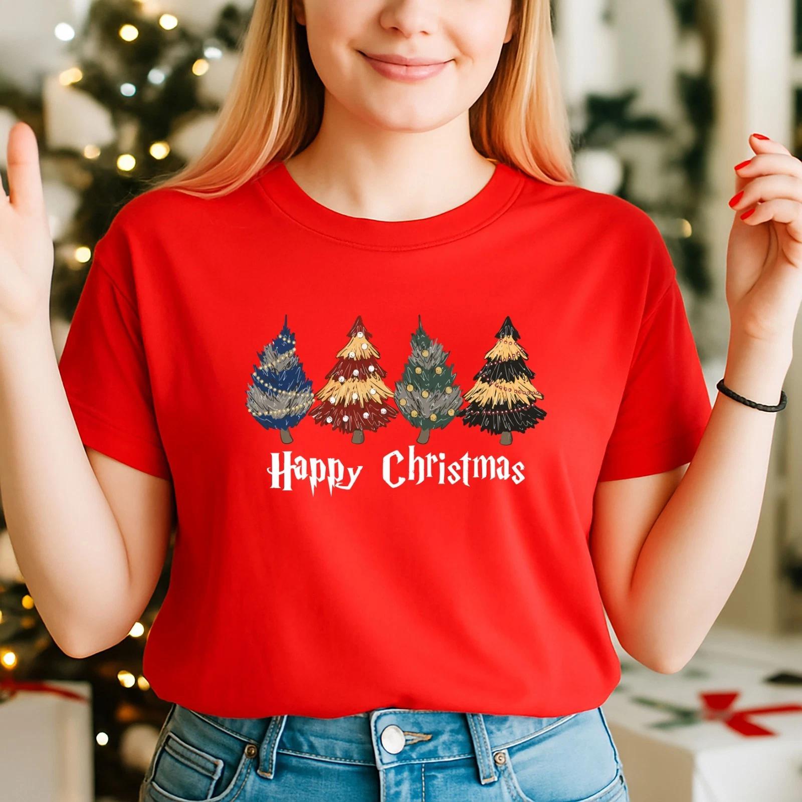 2025 Christmas unisex Tshirt,Night before Christmas Family, Happy Christmas (CH) 3XL
