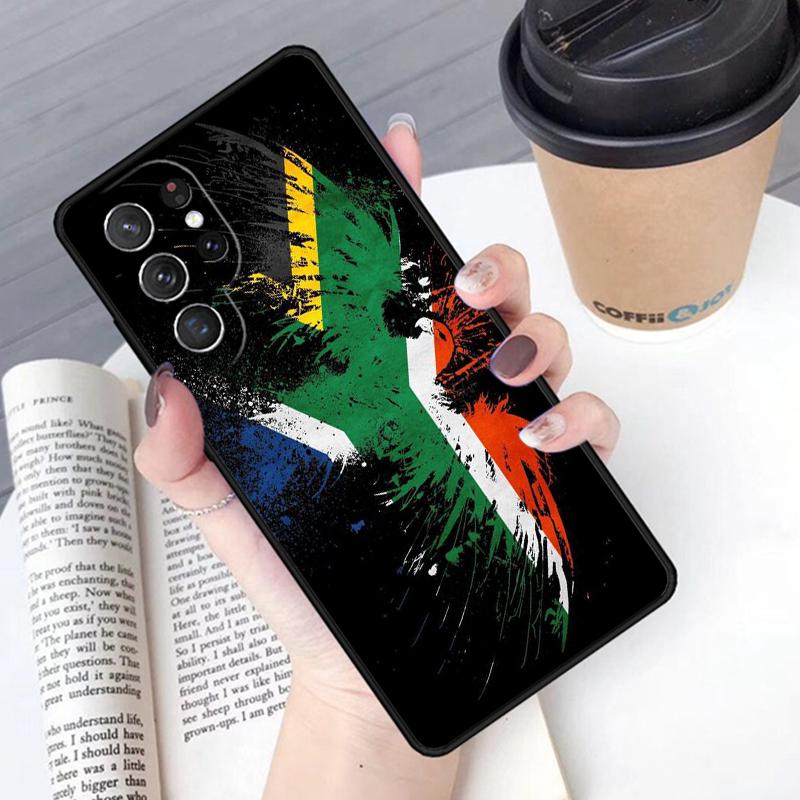 South African Flag phone case Cover For Samsung Galaxy S24 S25 Ultra S21 S22 Ultra S10E Note 10 Plus Note 20 FE S23