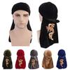Barbati catifea paiete Durags China Dragon Bandana Wrap Batic Unisex Femei Turban