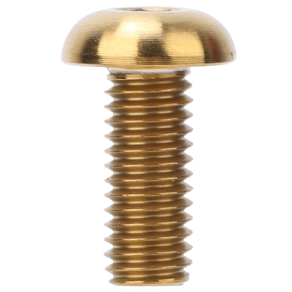 5pcs Celsius Pack Alloy M5*12 Water Bottle Cage M5*10 Disc Brake Screws(M5*10 Gold )