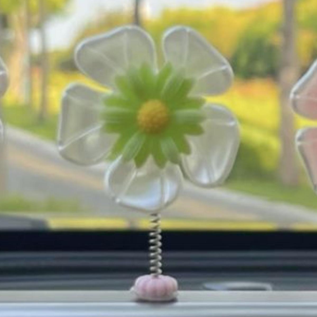 

Очаровательные трясущиеся подсолнухи, автомобильные украшения 2024 года — украшение для центральной консоли и зеркала заднего вида