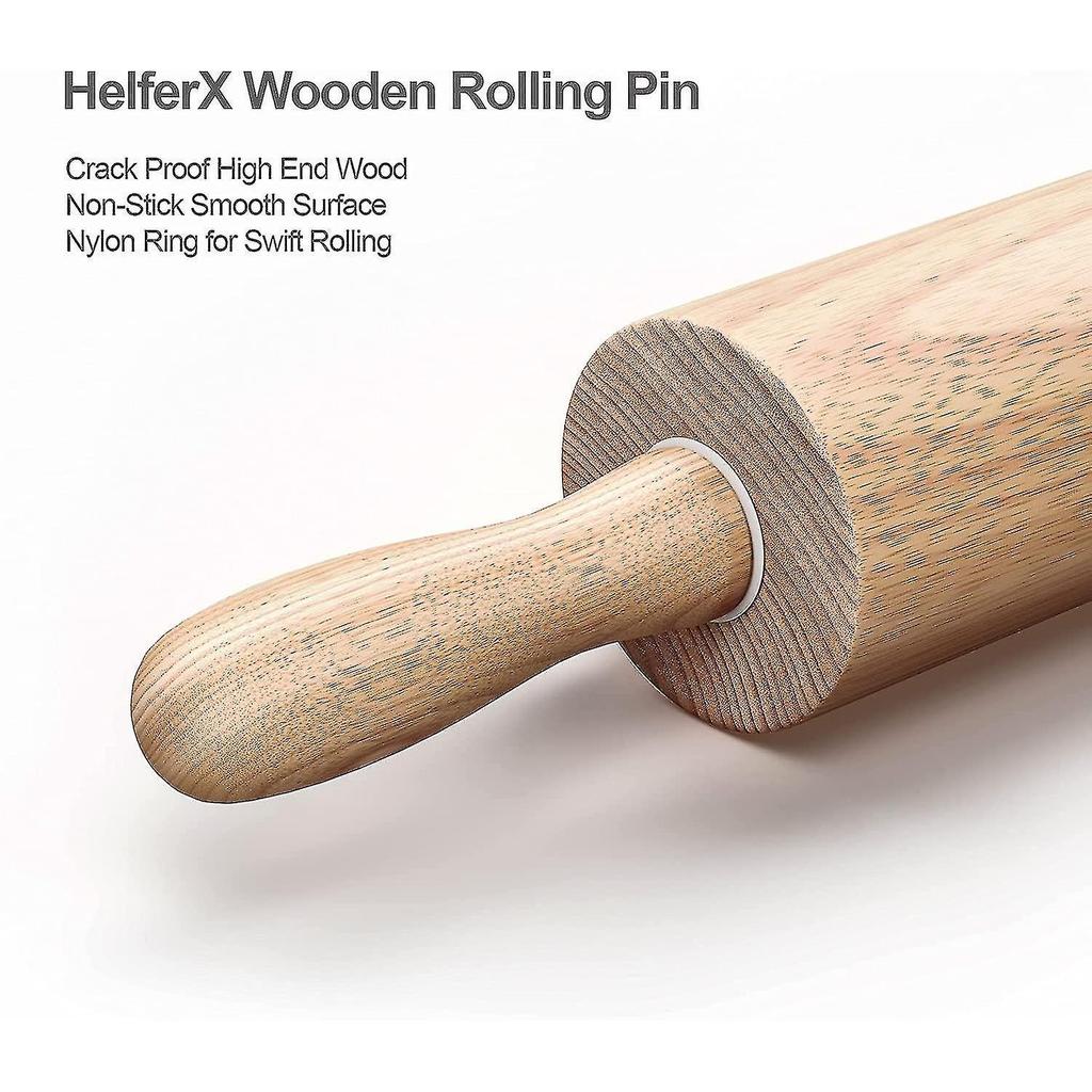 rolling Pin Solid Wood Roller Dumpling Skin Household Large Rush Noodle Stick Rolling Dumpling Skin Rolling Pin Roller Rolling Pin Wood, Diameter