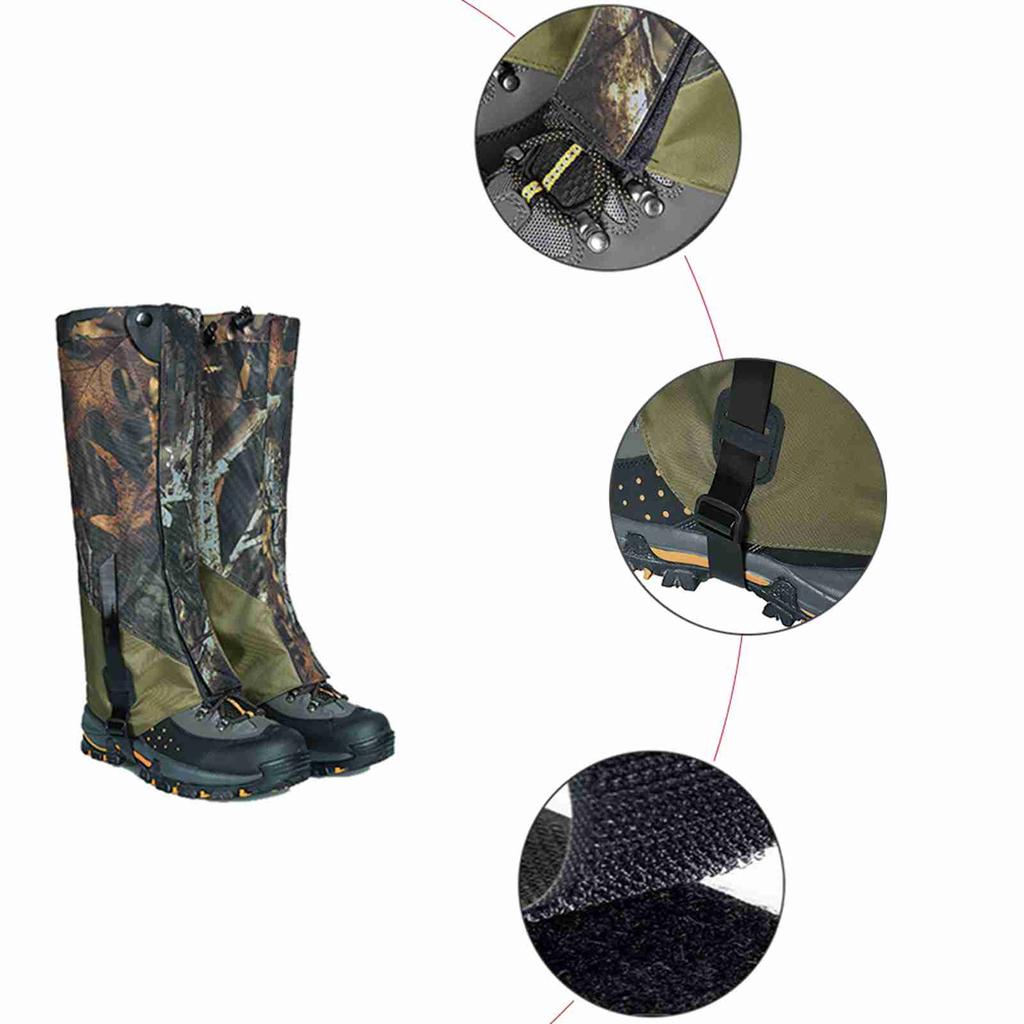 Leg Gaiters Waterproof Windproof Anti Mosquito Leg Guards Boot Covers for Hiking Trekking