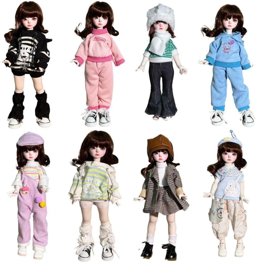 

Handmade 1/6 BJD Skirt DIY Doll Dress Up Fashion Doll S Overall Kids Gift Type B