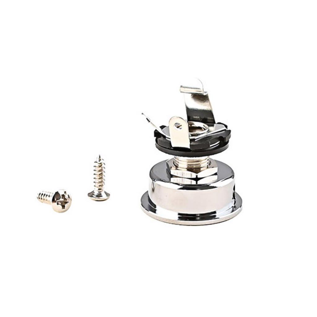 6.35mm Guitar Jack Socket Replacement For Telecaster TL Electric Guitar Chrome /Black Guitar Accessories