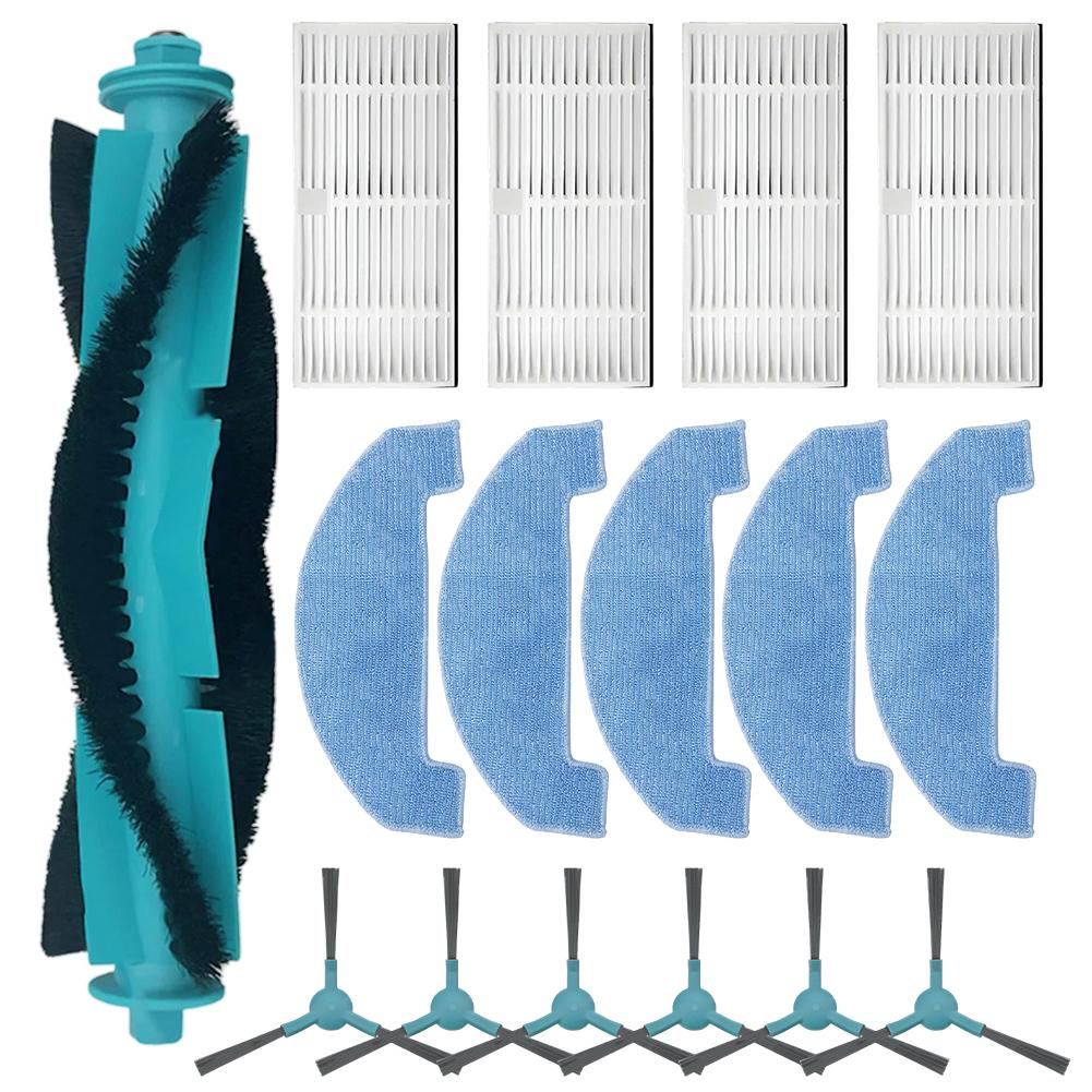 For TESLA ForRoboStar IQ400 Plus For Midea S5 Plus For Conga 2299 Ultra Vacuum Roller Side Brush Filter Mop Cloth Kit 16pcs