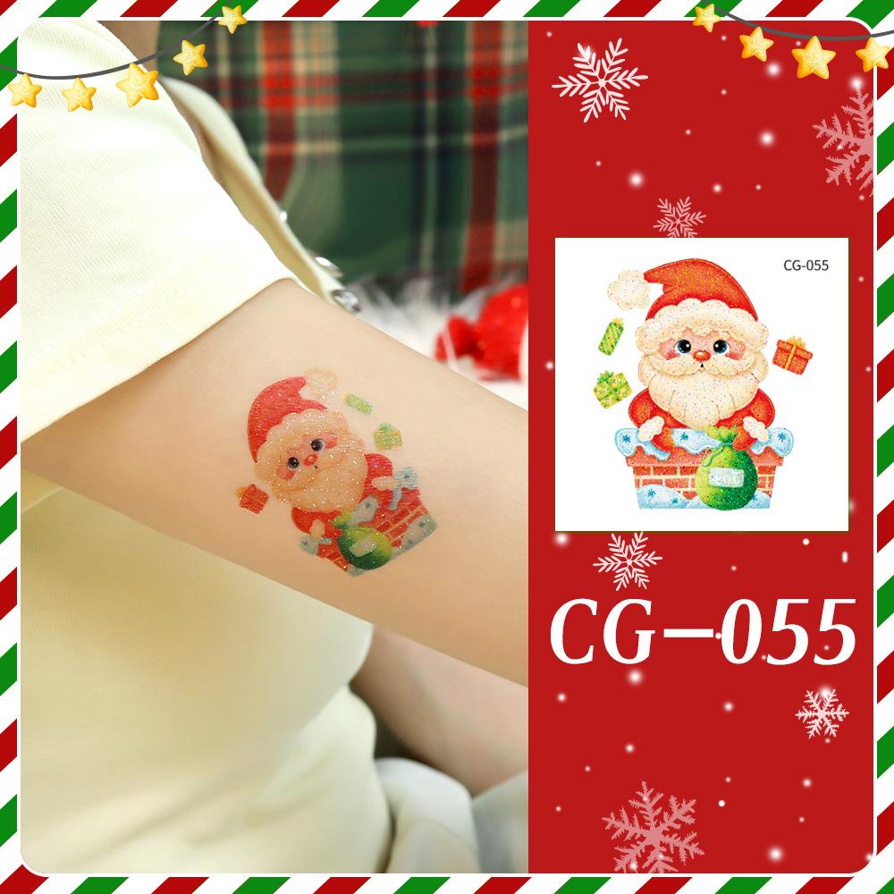 Ruikalong Christmas Cartoon Temporary Tattoo Stickers for Face and Arms