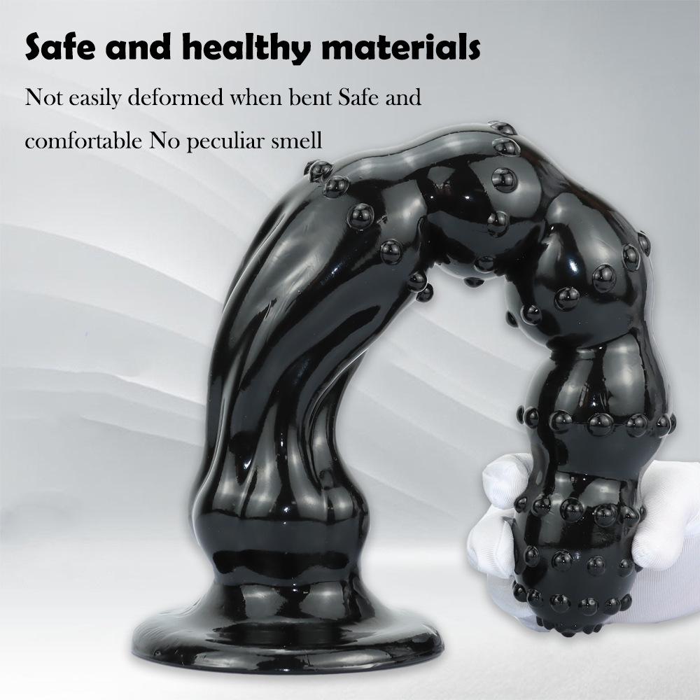 47*7cm Jumbo Pull Bead Anal Plug with Suction Cup - Long Bumps Threaded Octopus Expander