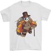 Steampunk Pandabär Herren T-Shirt Punk Style Kreatives Muster Druckdesign Herren Baumwolle Tee Tops Lässig Sommer Männlich Kurzarm