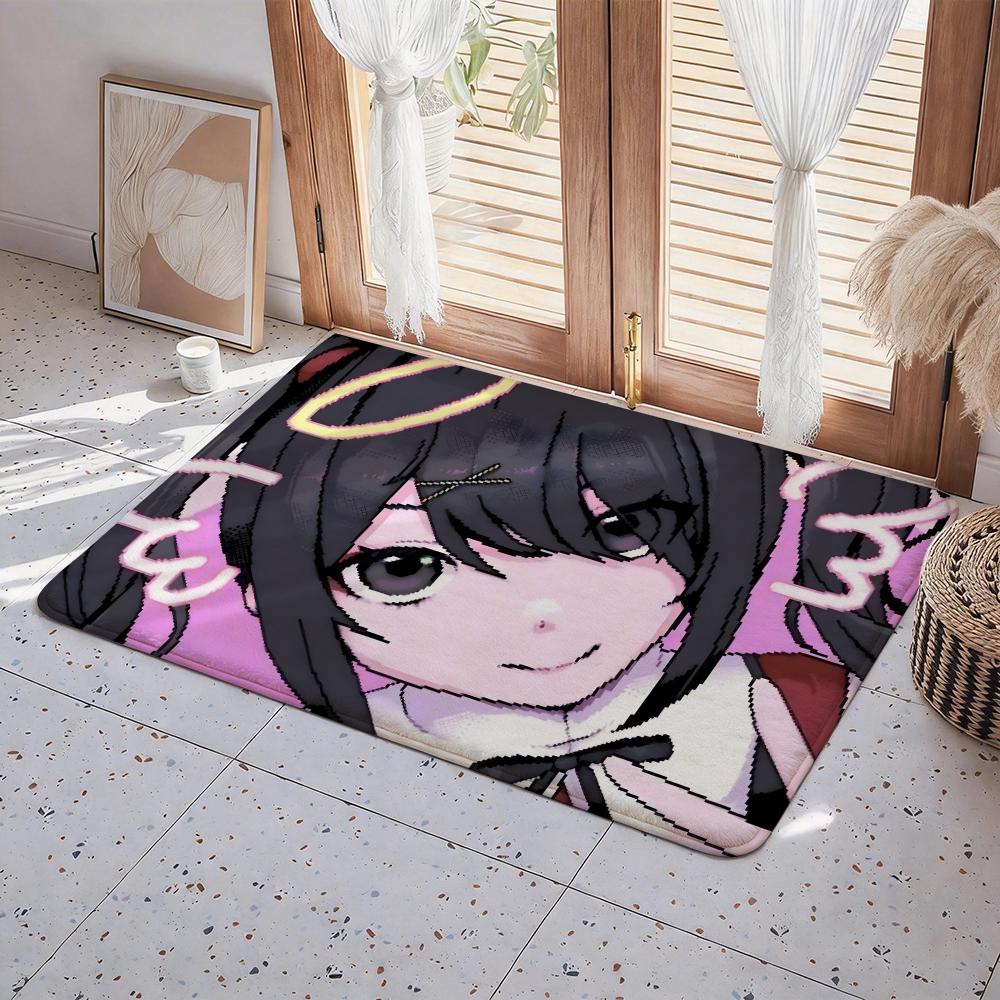 Game N Needy Girl Overdose Floor Mat Eco  Flannel Doormat Non Slip Odorless Indoor Floor Rug Soft Short Plush Home Mat