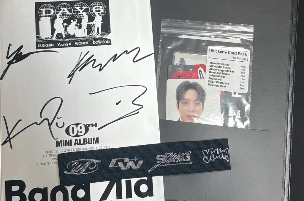DAY6 Band Aid Autographed Album Used