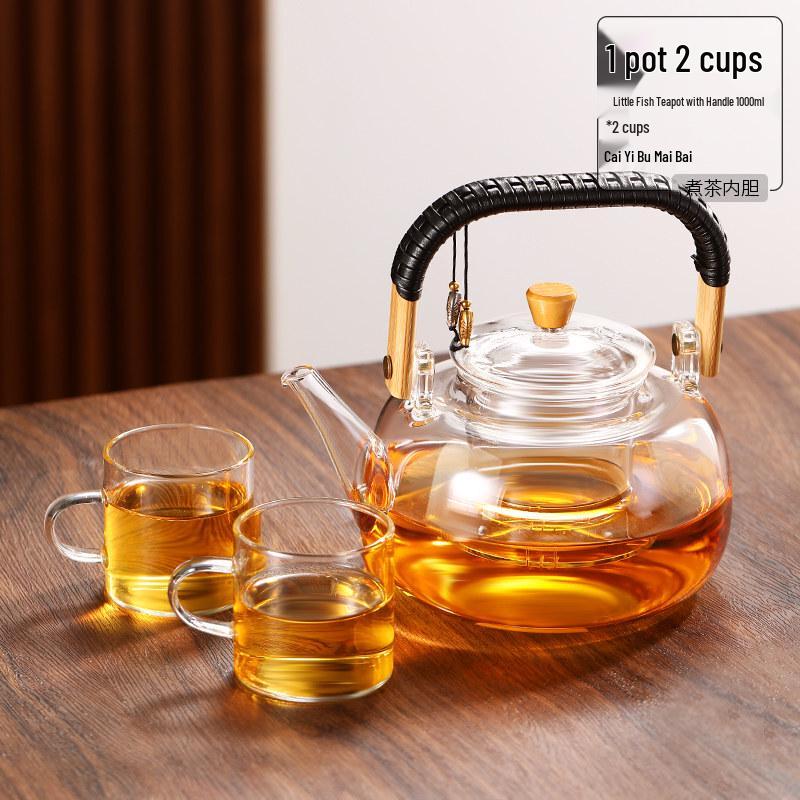 ZISIZ Heat-Resistant Glass Boiling Teapot