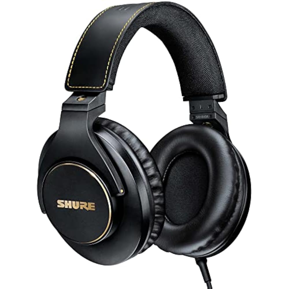 

[VGP Hall of Fame Gold Award] SHURE Sure Professional Studio Headphones SRH840A-A Black: Wired Se...