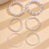 1pcs Elegant Vintage Style ABS Faux Pearl Beaded Bracelet Set