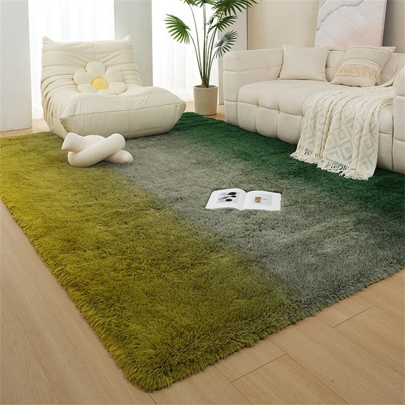 Soft Area Rugs Bedroom Carpet Fluffy Non-slip Tie-Dyed Fuzzy Shag Plush Soft Shaggy Bedside Rug Living Room Carpet
