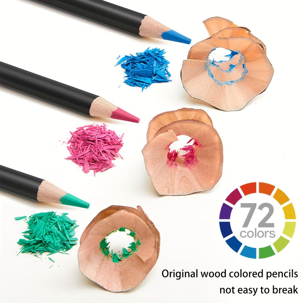 24/36/48/72/120 Professional Colored Watercolor Pencils Set for Adults & Teens - Premium Art Supplies with Vibrant Colors, Pencils