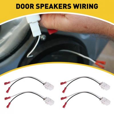 4x Speakers Door Wiring Harness Adapter Connector Fit 2004- Dodge Caravan