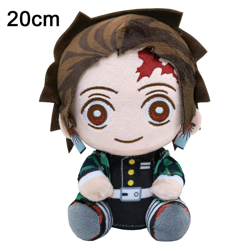 2025 New Demon Slayer Plush Toy Cute Cartoon Tanjirou Nezuko Japanese Anime Character Doll Birthday Christmas Gifts For Children