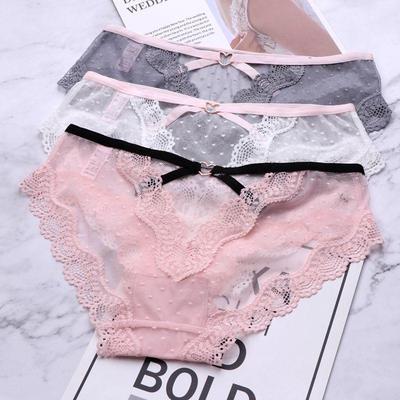 582 European & American Lace Low-Waist Sexy Breathable Women's Panties