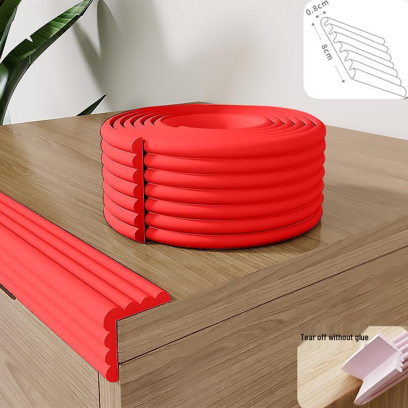Soft Foam Edge and Corner Anti-Collision Protection Strip for Table, Window, Door, and Sill
