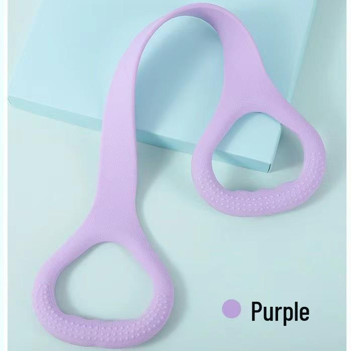 Chest Expander 8-Shaped Silicone Resistance Band for Yoga and Shoulder Massage