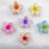 Hawaiian Flowers Hårklemmer Klo Plast Jenter Hårnål Krabbe Sommer Strandfest Koreansk hårtilbehør Bryllupsbursdagsgave