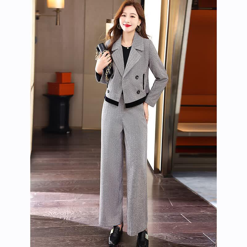 EST+II Women's Casual Professional Two-Piece Suit Set