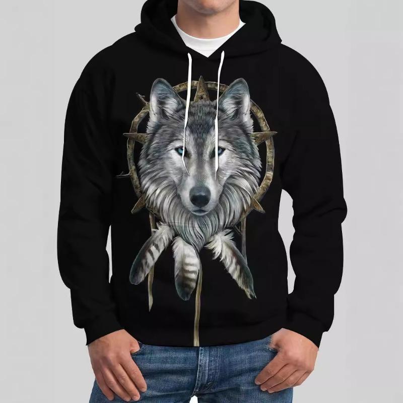 

Мужская 3D-печатная модная толстовка с капюшоном и длинными рукавами для осени и зимы для мужчин