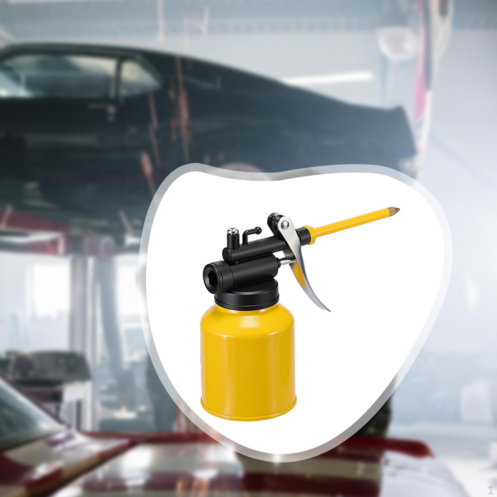 

Hand Pump Oiler Can High Pressure Professional Lubrication Oil Bottle Long Spout for Automotives Rigid hose