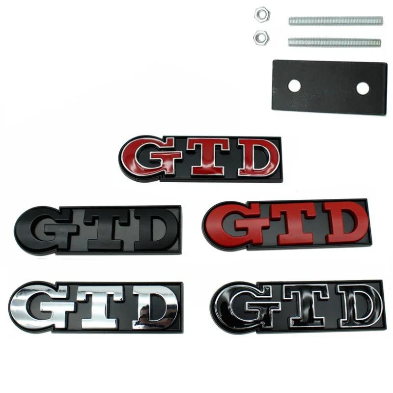 New Car 3D Metal GTD Badge Body Front Grill Trunk Emblem Sticker For Volkswagen VW Golf 3 4 5 6 7 7.5 MK4 MK5 MK6 MK7 GTD C