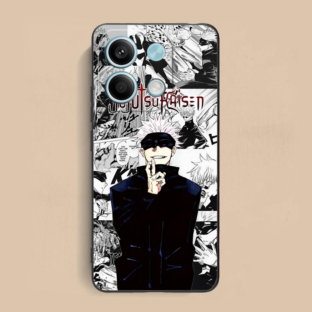 Jujutsu Kaisen Satoru Gojo Phone Case for Xiaomi Redmi 15 14 13 12 A5 3 2 1 C Plus 4G 5G Colorful Printing Cover Cover Pretty