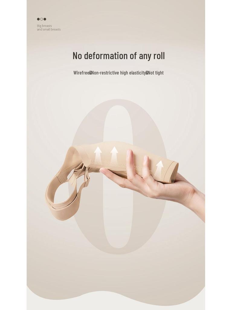 High Elastic Seamless Plus Size Wire-Free Bra with Bunny Ears