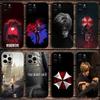 Game R-Resident E-Evils Phone Case For Apple iPhone 15,14,13,12,11,Pro,X,XS,Max,XR,Plus,Mini Soft Black Cover