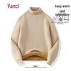 VANCL Men's Fleece-Lined Turtleneck Thermal Sweater
