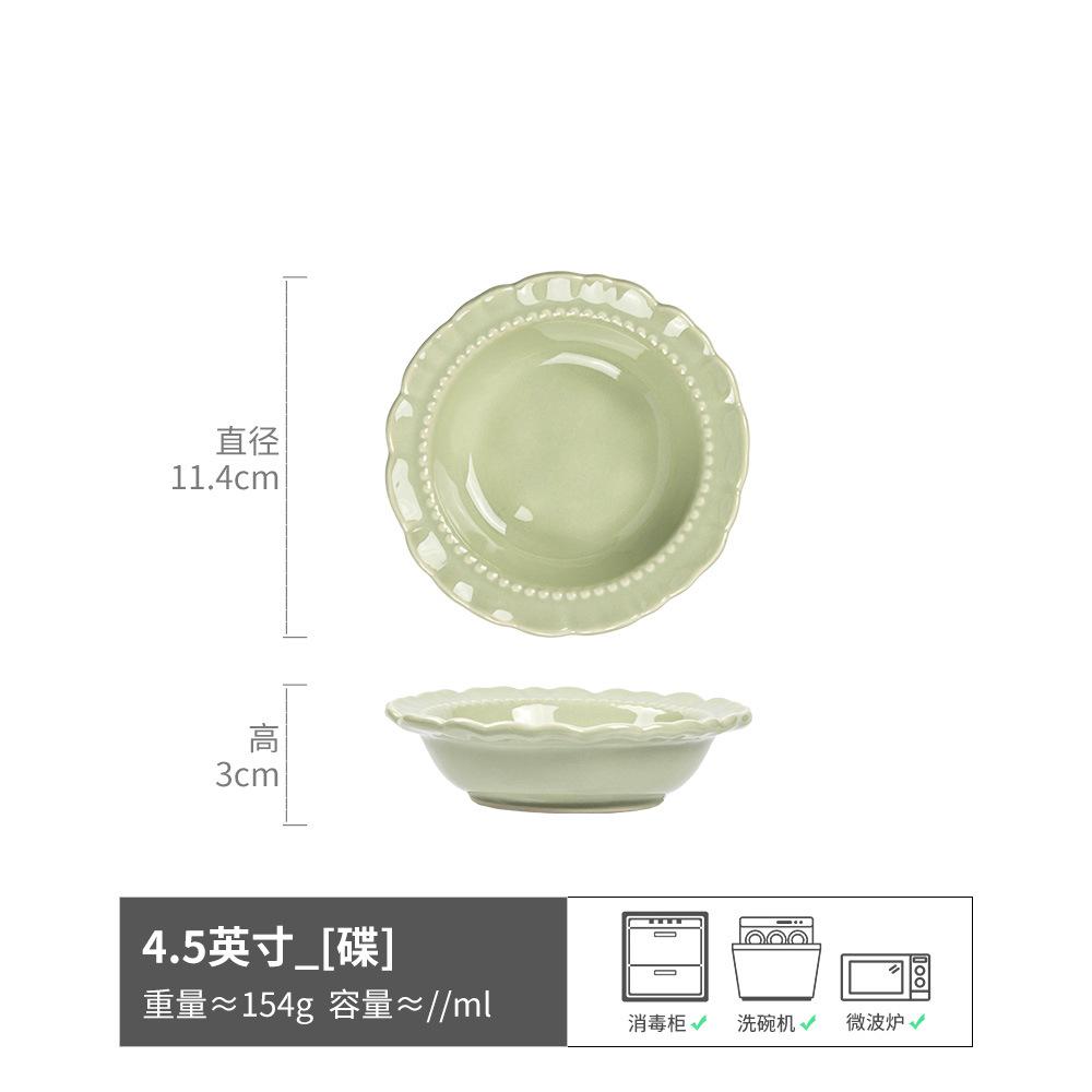 Piatto Degustazione in Pizzo Delicato Piatto in Ceramica Monocolore Stoviglie di Alto Valore per la Casa Piatto per Ristorante Piatto Degustazione Piatti Freddi