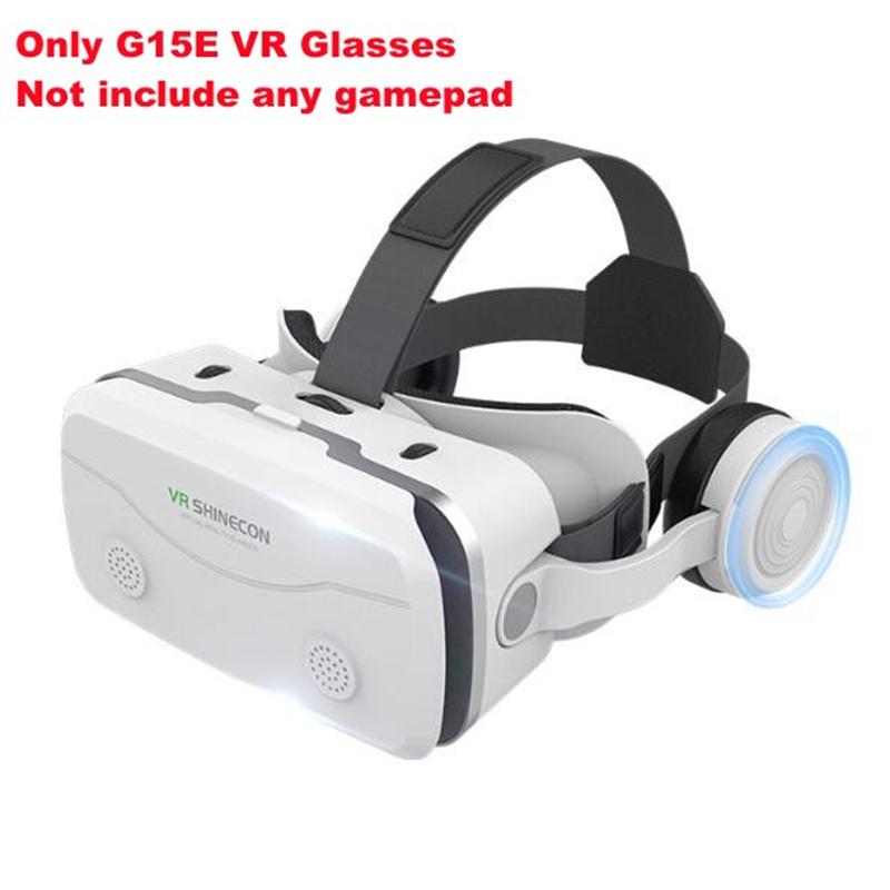 G15E VR Glasses IMAX 3D Movies Virtual Reality VR Glasses Google Cardboard Box VR Helmet for 4.7-7  Phone,Support Game Joystick Only G15E VR Glasses