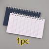 A6 Coil Spiral Notebook, Multi-Functional Grid Ruled Memo Pad, Portable Daily Journal Notepad for School Office Quick Recording