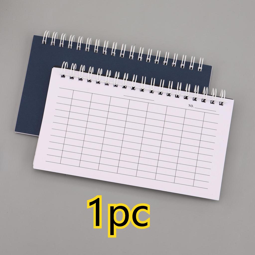 A6 Coil Spiral Notebook, Multi-Functional Grid Ruled Memo Pad, Portable Daily Journal Notepad for School Office Quick Recording