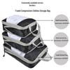 Travel Compression Storage & Organizer Bags: 3-Piece Set - Dustproof, Moistureproof, Portable, Large-Capacity for Clothes & Underwear