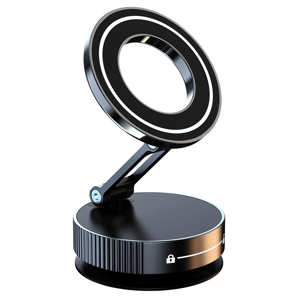 

2026 New Car Phone Holder for Magsafe [78+LBS Strongest Suction & 2400gf Magnetic] 360° Adjustable Car Phone Mount Father s Day чёрный