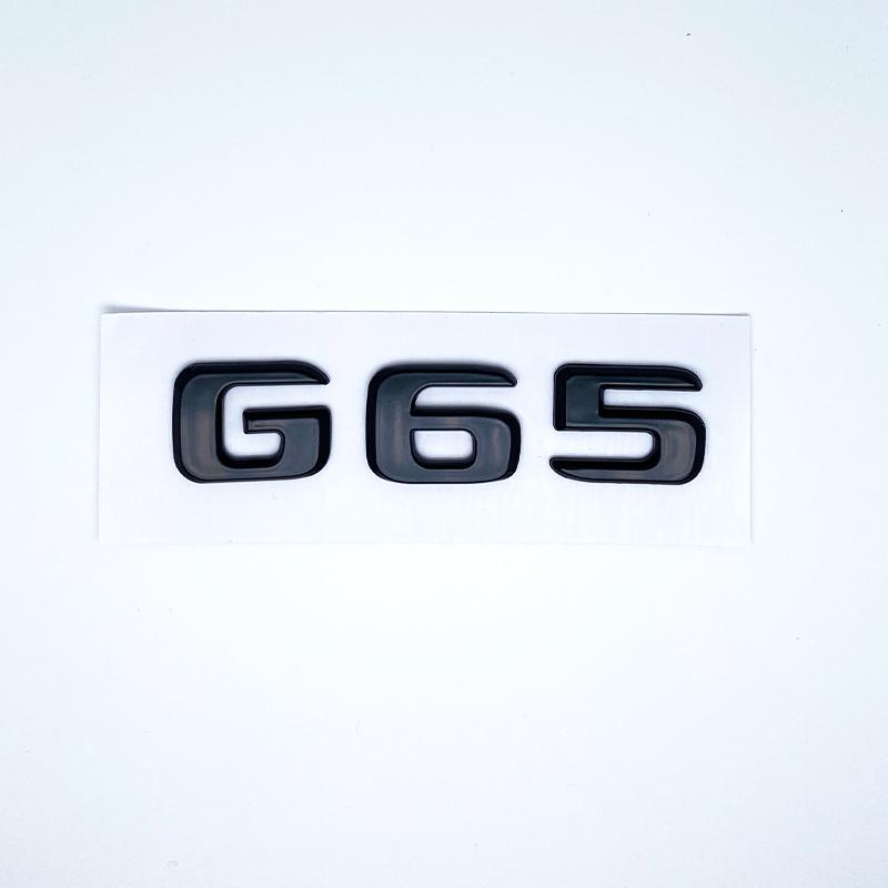 2017 Flat Letters G63 G65 V8 Biturbo V12 Biturbo Emblem for Mercedes Benz W463 Car Side Fender Trunk Nameplate Logo Sticker